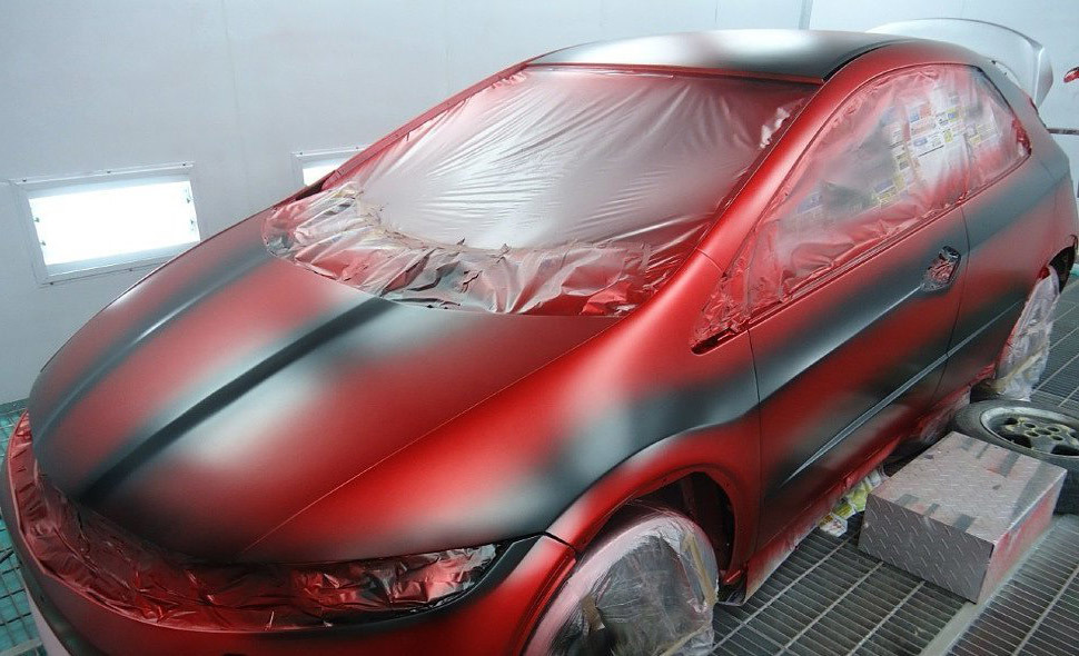 Окраска матовой краской